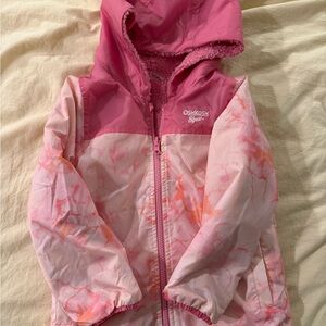 OshKosh B'gosh Pink Hooded Jacket (5T)